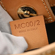 Celine Brown Suede C Macadam Handbag MC00/2 166716