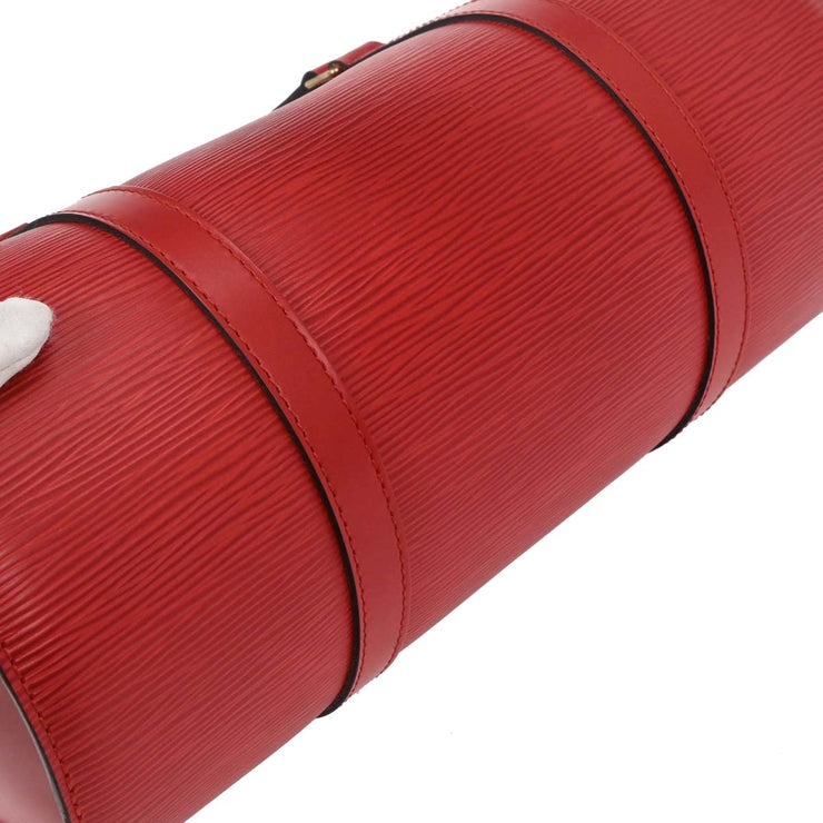 Louis Vuitton Red Epi Soufflot Handbag M52227 MI0977 166717
