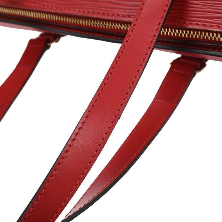 Louis Vuitton Red Epi Soufflot Handbag M52227 MI0977 166717