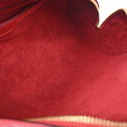 Louis Vuitton Red Epi Soufflot Handbag M52227 MI0977 166717
