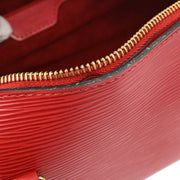 Louis Vuitton Red Epi Soufflot Handbag M52227 MI0977 166717