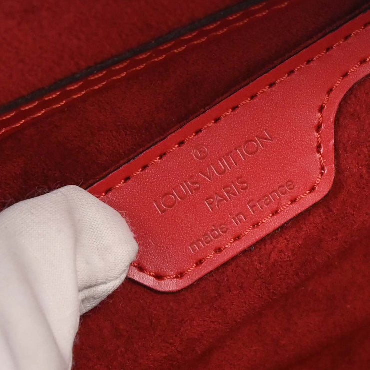Louis Vuitton Red Epi Soufflot Handbag M52227 MI0977 166717