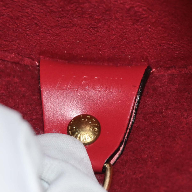 Louis Vuitton Red Epi Soufflot Handbag M52227 MI0977 166717