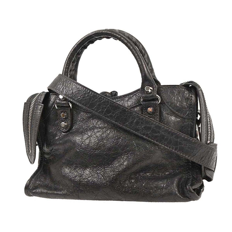 Balenciaga Gray Classic Mini City 2way Handbag 300295.1160.V.528147 166718