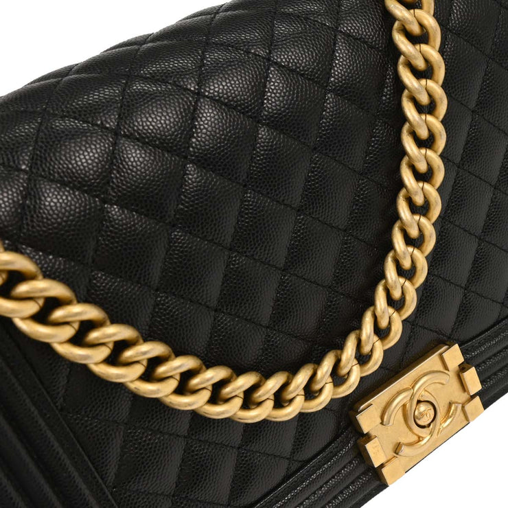 Boy Chanel Black Calfskin Medium Shoulder Bag 166721