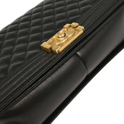 Boy Chanel Black Calfskin Medium Shoulder Bag 166721