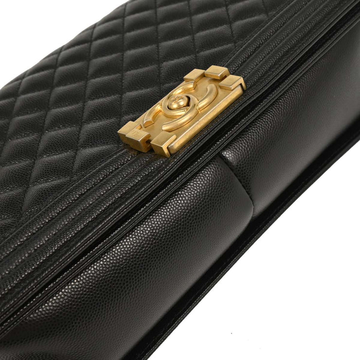 Boy Chanel Black Calfskin Medium Shoulder Bag 166721