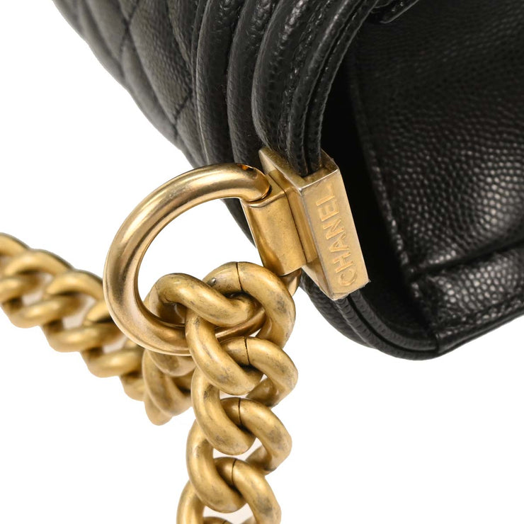 Boy Chanel Black Calfskin Medium Shoulder Bag 166721