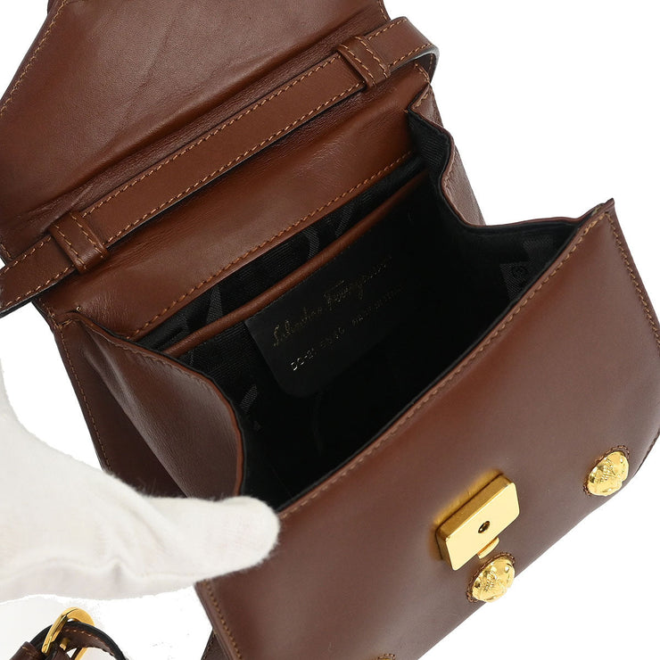Salvatore Ferragamo Brown Shoulder Bag DQ-21 5640 166723