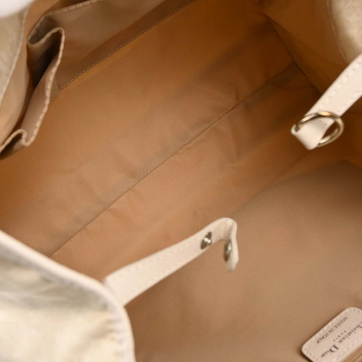 Christian Dior White Lovely Trotter Tote Bag 05-BO-1016 166724