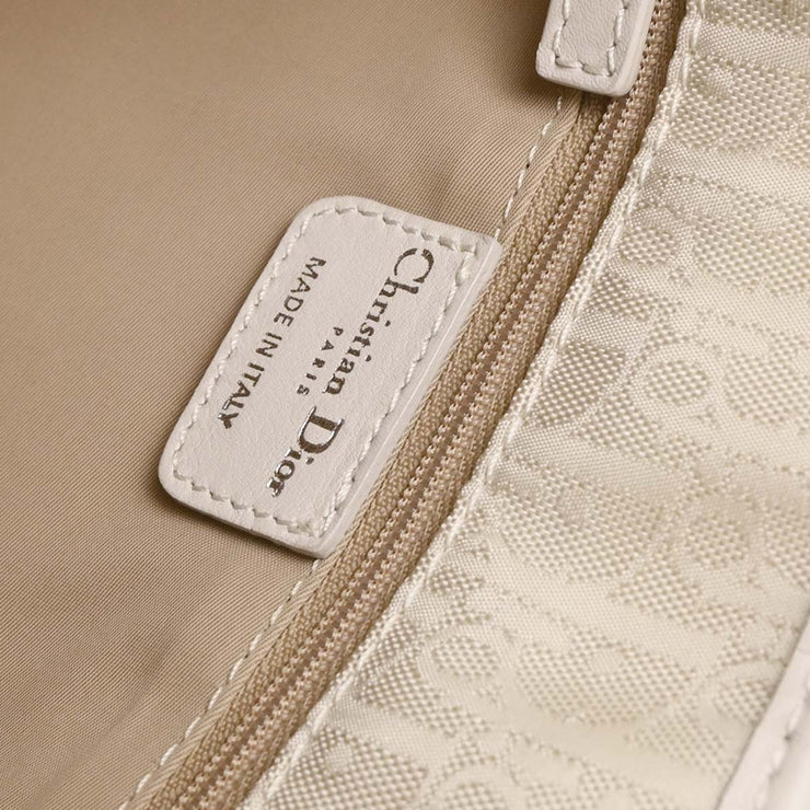 Christian Dior White Lovely Trotter Tote Bag 05-BO-1016 166724