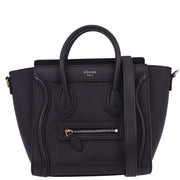 Celine Navy Leather Nano Luggage Tote Bag F-CU-3108 166725