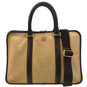 Loewe Beige Suede 2way Handbag 061410 166729