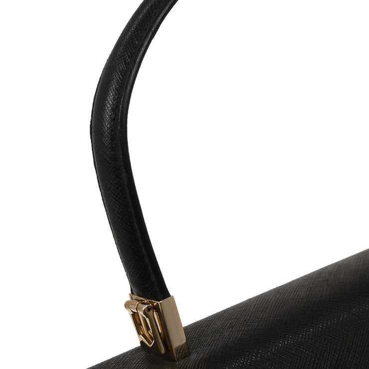 Salvatore Ferragamo Black Gancini 2way Handbag AF-21 0290 166730