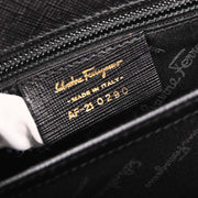 Salvatore Ferragamo Black Gancini 2way Handbag AF-21 0290 166730