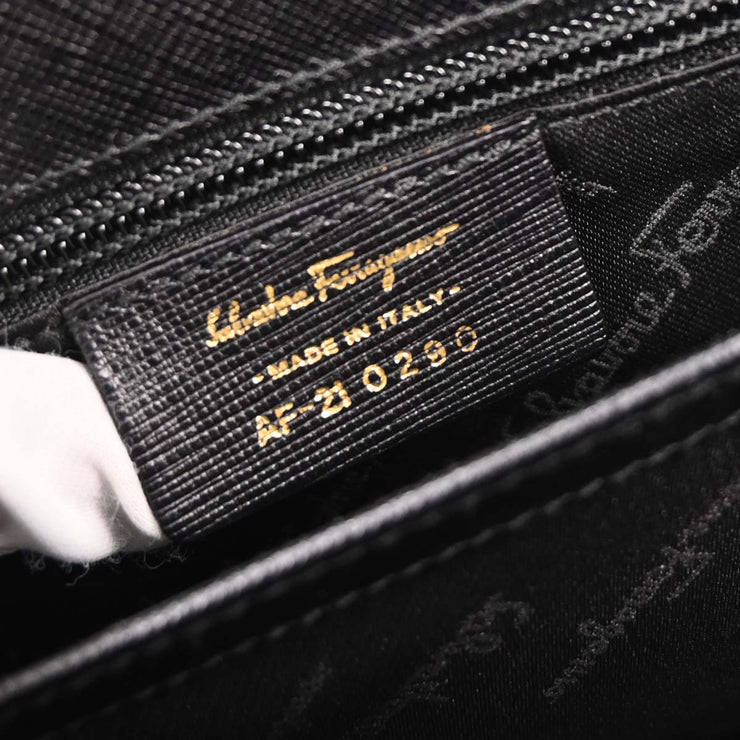 Salvatore Ferragamo Black Gancini 2way Handbag AF-21 0290 166730