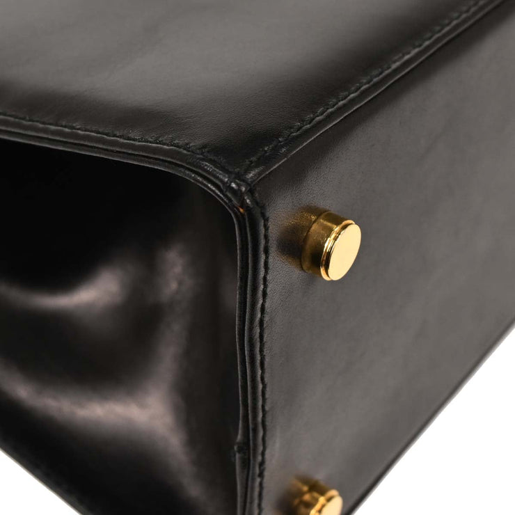 Salvatore Ferragamo Black Vara Bow 2way Handbag AQ-214178 166731