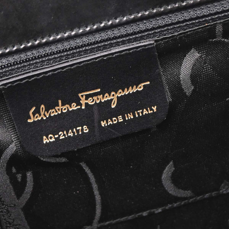Salvatore Ferragamo Black Vara Bow 2way Handbag AQ-214178 166731