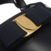 Salvatore Ferragamo Navy Vara Bow Handbag BA216161 166732
