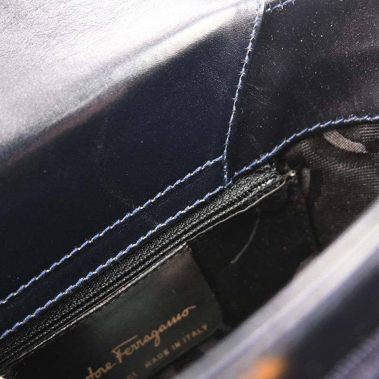 Salvatore Ferragamo Navy Vara Bow Handbag BA216161 166732