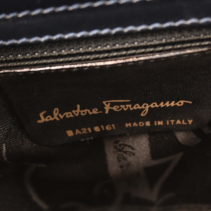 Salvatore Ferragamo Navy Vara Bow Handbag BA216161 166732