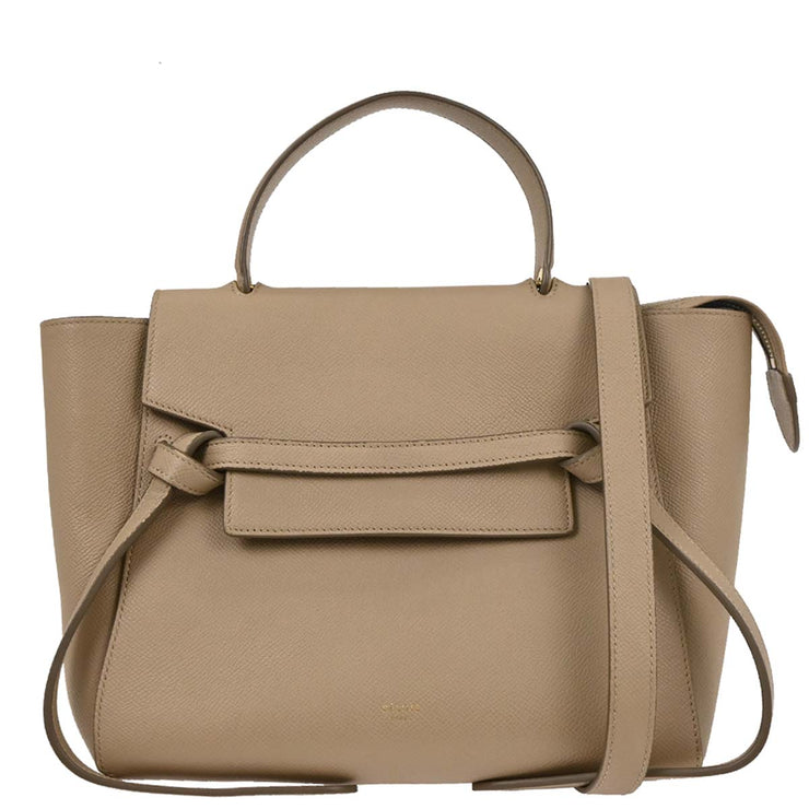Celine Beige Belt Bag 2way Handbag S-CU-4136 166734