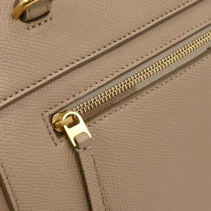 Celine Beige Belt Bag 2way Handbag S-CU-4136 166734