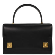 Hermes Black Box Calf Piano Handbag P Circle:U X 166738