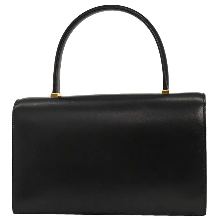 Hermes Black Box Calf Piano Handbag P Circle:U X 166738