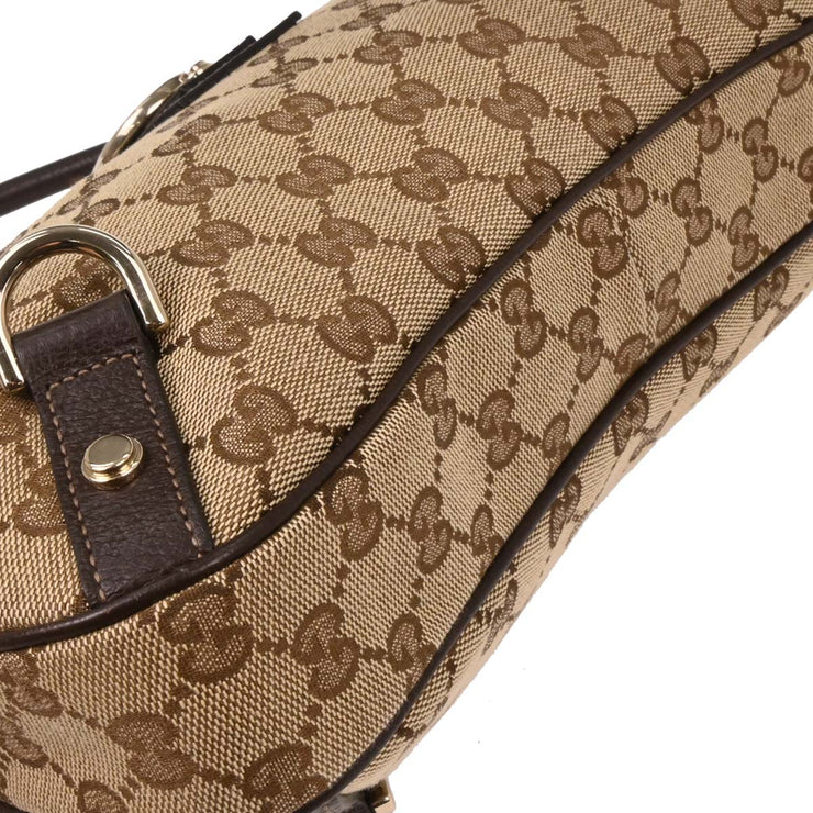 Gucci Beige GG Hobo Abbey D Ring Handbag 130738 486628 166740