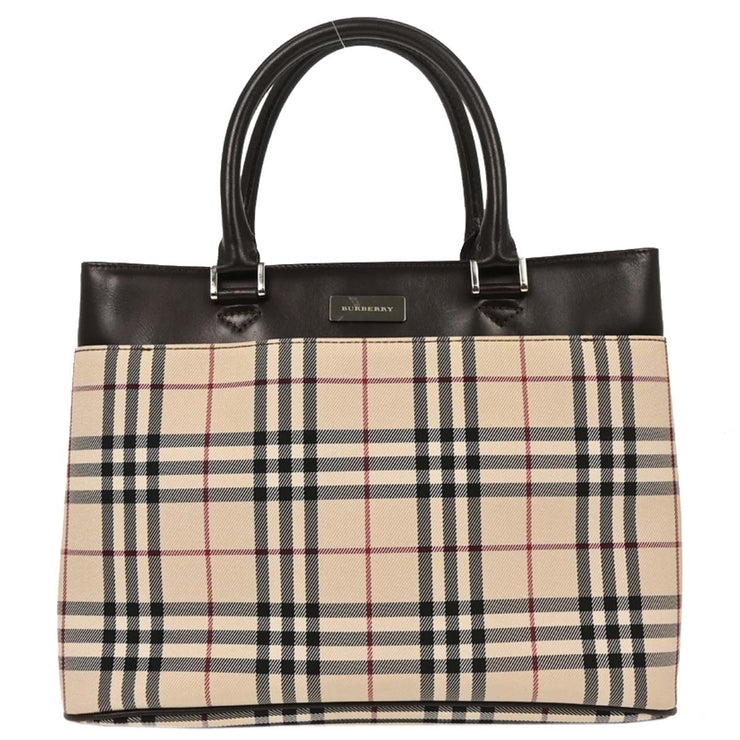 Burberry Beige Burberry Check Handbag 166746