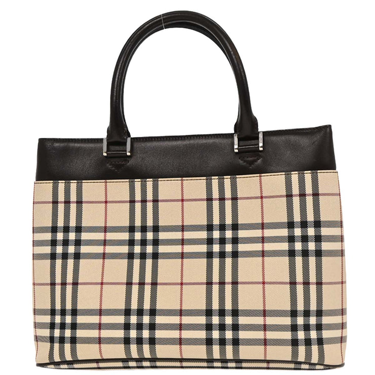 Burberry Beige Burberry Check Handbag 166746
