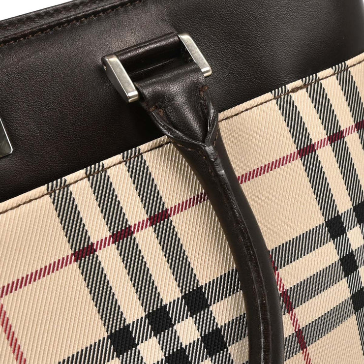 Burberry Beige Burberry Check Handbag 166746