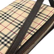Burberry Beige Brown Burberry Check Handbag 166747