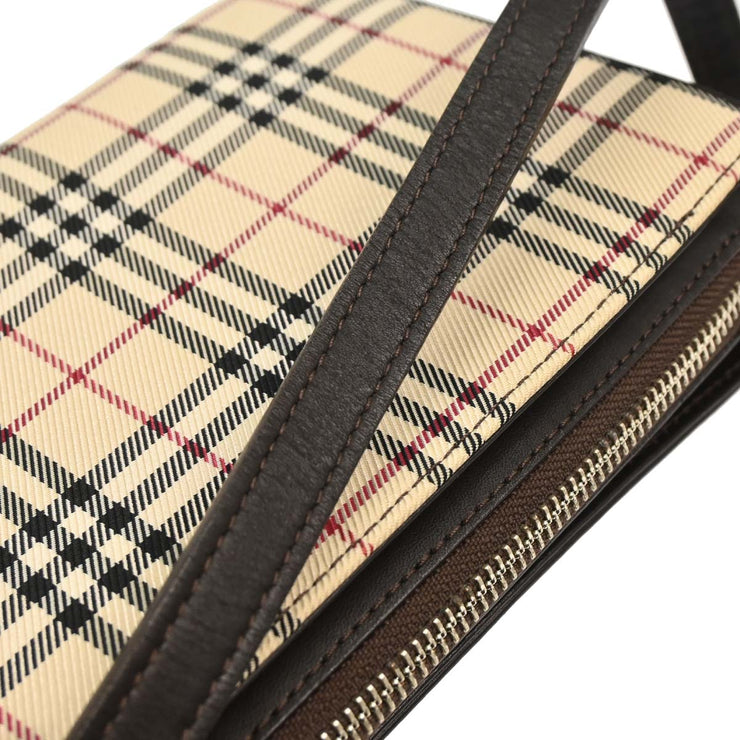 Burberry Beige Brown Burberry Check Handbag 166747
