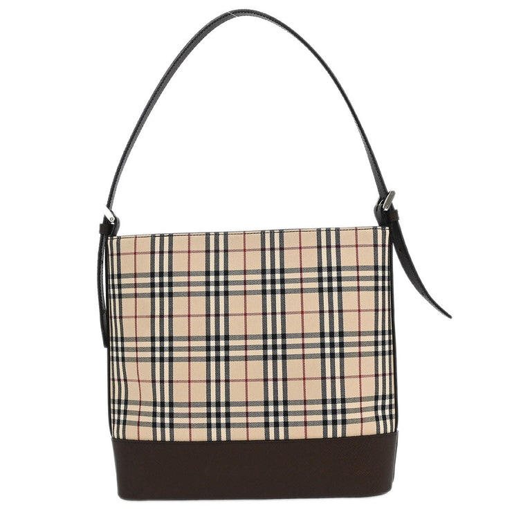 Burberry Beige Burberry Check Tote Handbag 166748