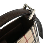 Burberry Beige Burberry Check Tote Handbag 166748