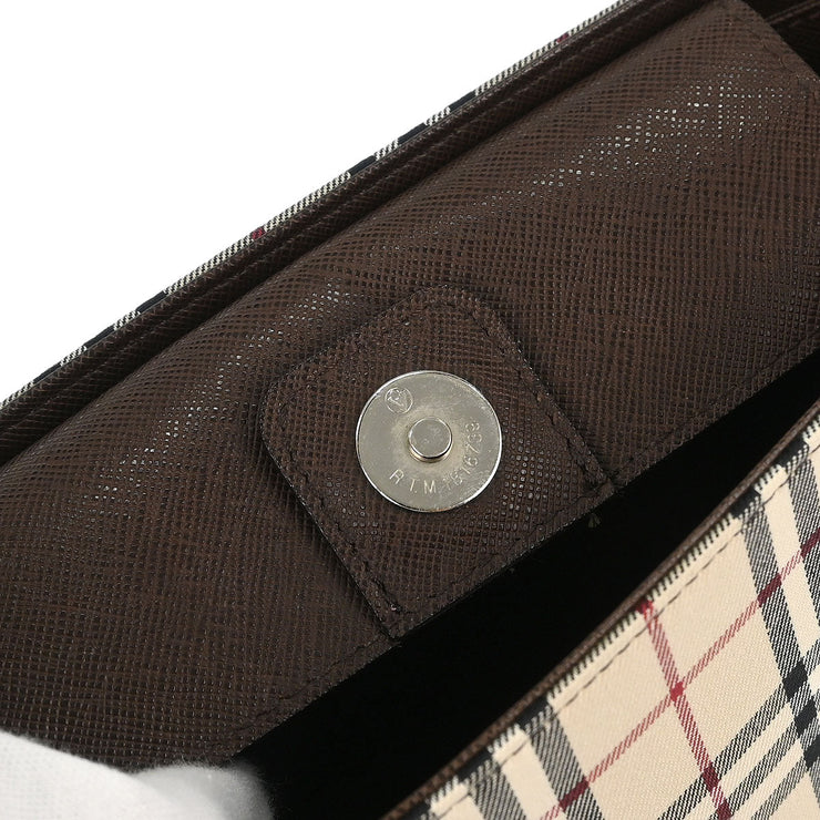 Burberry Beige Burberry Check Tote Handbag 166748