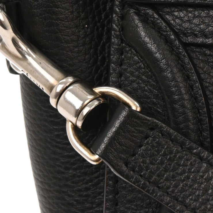 Celine Black Leather Nano Luggage Tote Bag U-AT-0156 U-CU-0156 166753