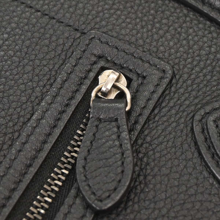 Celine Black Leather Nano Luggage Tote Bag U-AT-0156 U-CU-0156 166753