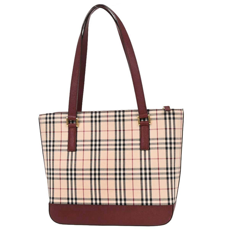 Burberry Beige Burberry Check Tote Handbag 166755