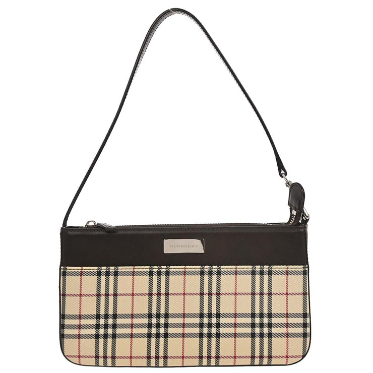 Burberry Beige Brown Burberry Check Handbag 166756