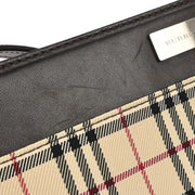 Burberry Beige Brown Burberry Check Handbag 166756