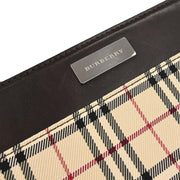 Burberry Beige Brown Burberry Check Handbag 166756