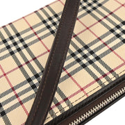 Burberry Beige Brown Burberry Check Handbag 166756