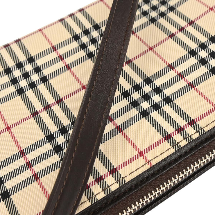 Burberry Beige Brown Burberry Check Handbag 166756