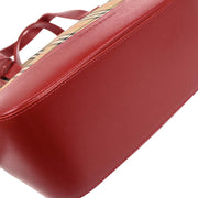 Burberry Beige Red House Check Tote Handbag 166757