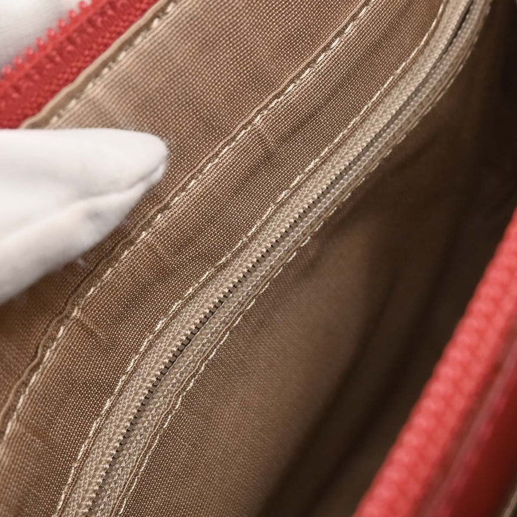 Burberry Beige Red House Check Tote Handbag 166757