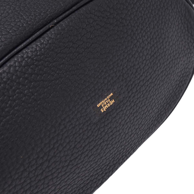 Hermes Blue Navy Taurillon Clemence Market GM Bucket Shoulder Bag Square:H 10 166758