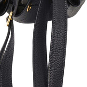 Hermes Blue Navy Taurillon Clemence Market GM Bucket Shoulder Bag Square:H 10 166758
